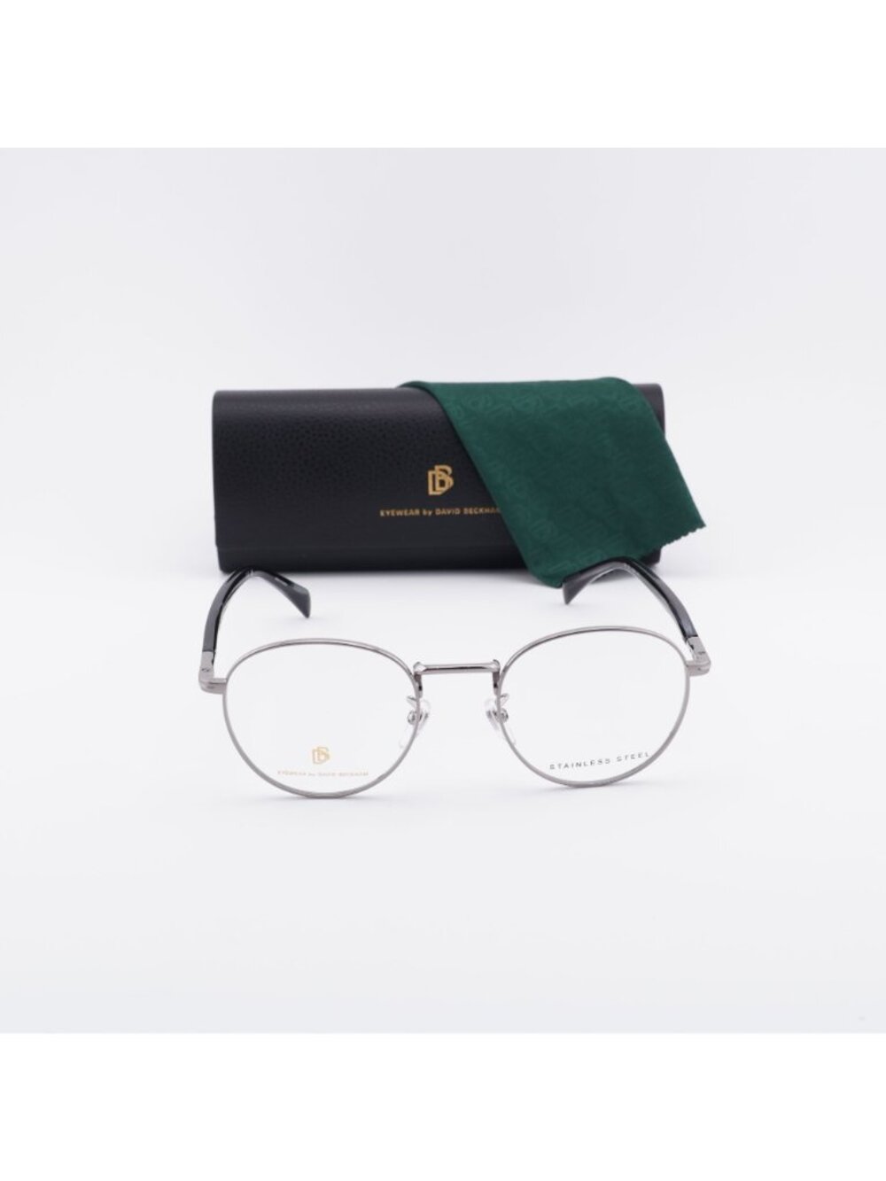 David Beckham DB1127 0POH 00 Round Eyeglasses 51mm - Ruthenium - Picture 6 of 10